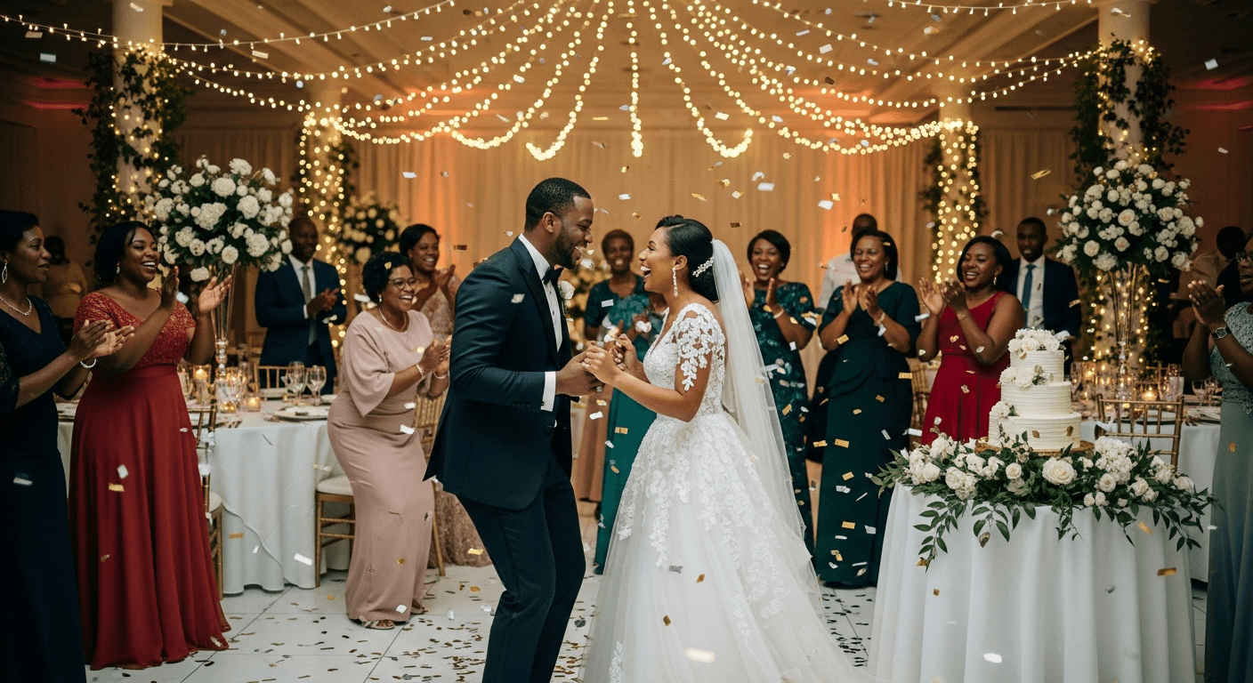 Réception de mariage joyeuse