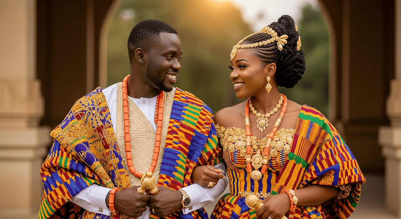 Mariage coutumier africain élégant